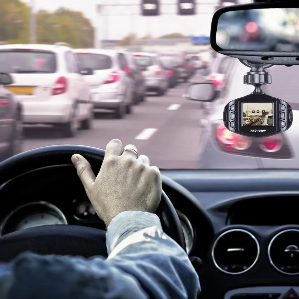 Dashcam Full-HD 1080P with 120° detection angle and 1.5 inch display