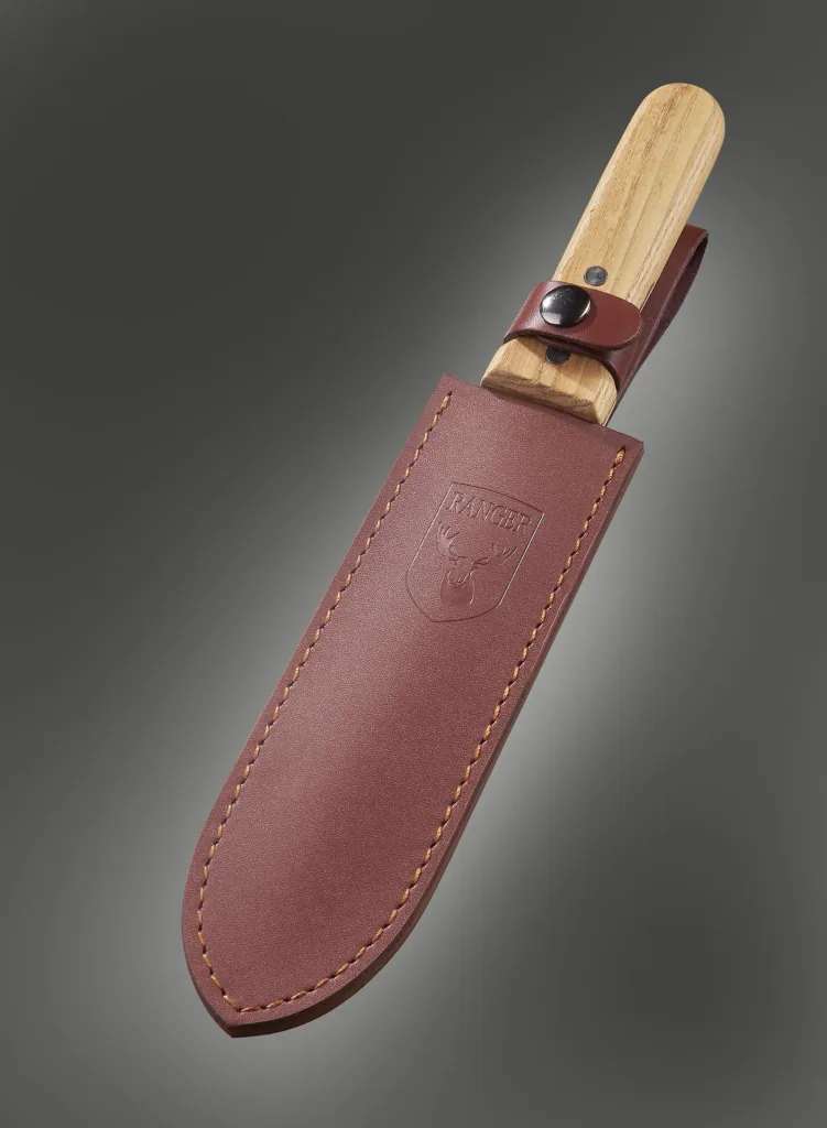Leather belt pouch for Hori Hori garden knives