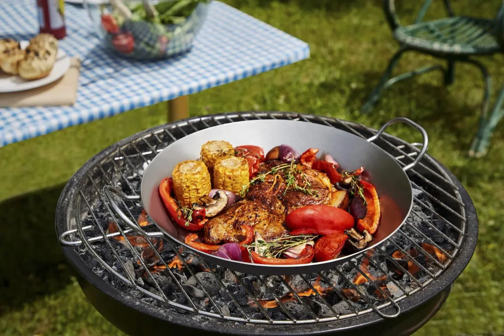 Health iron pan with handles, 24cm