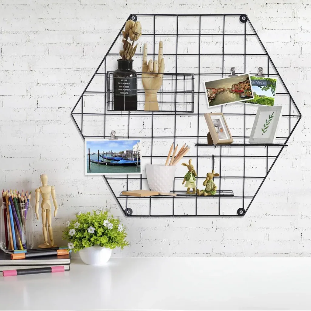 Metal grille with basket/reagle and clamps black