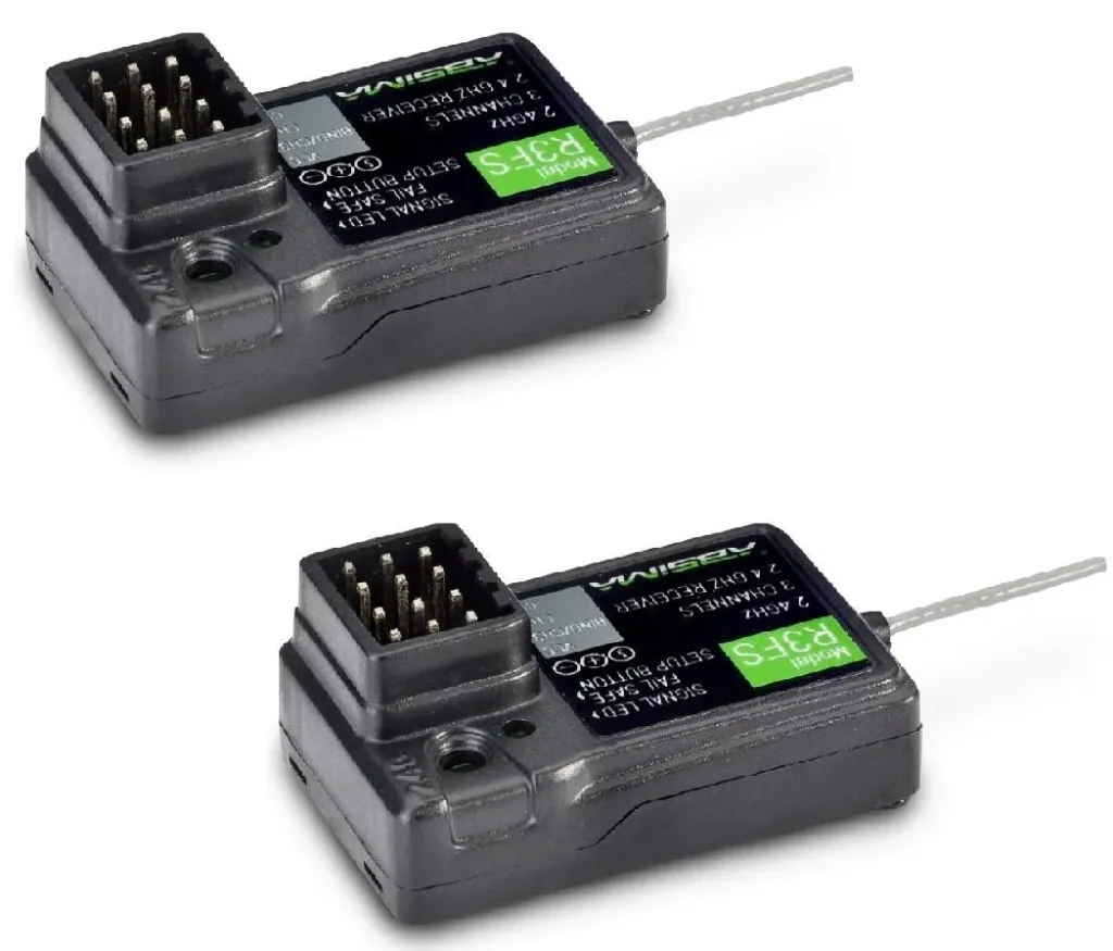 2-channel remote control "CR2S.V2" 2.4GHz including 2 x 3-channel receivers