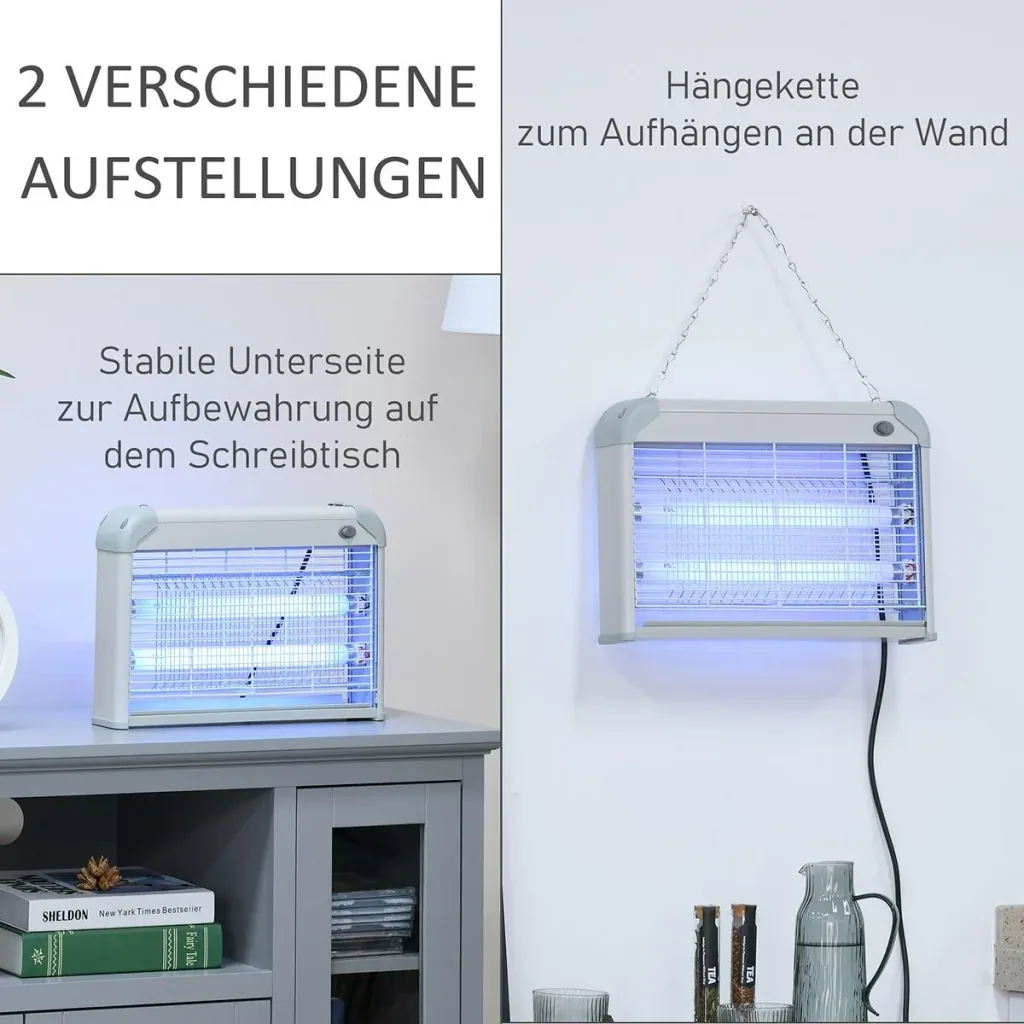 Insect trap 60 m² effective area white, grey