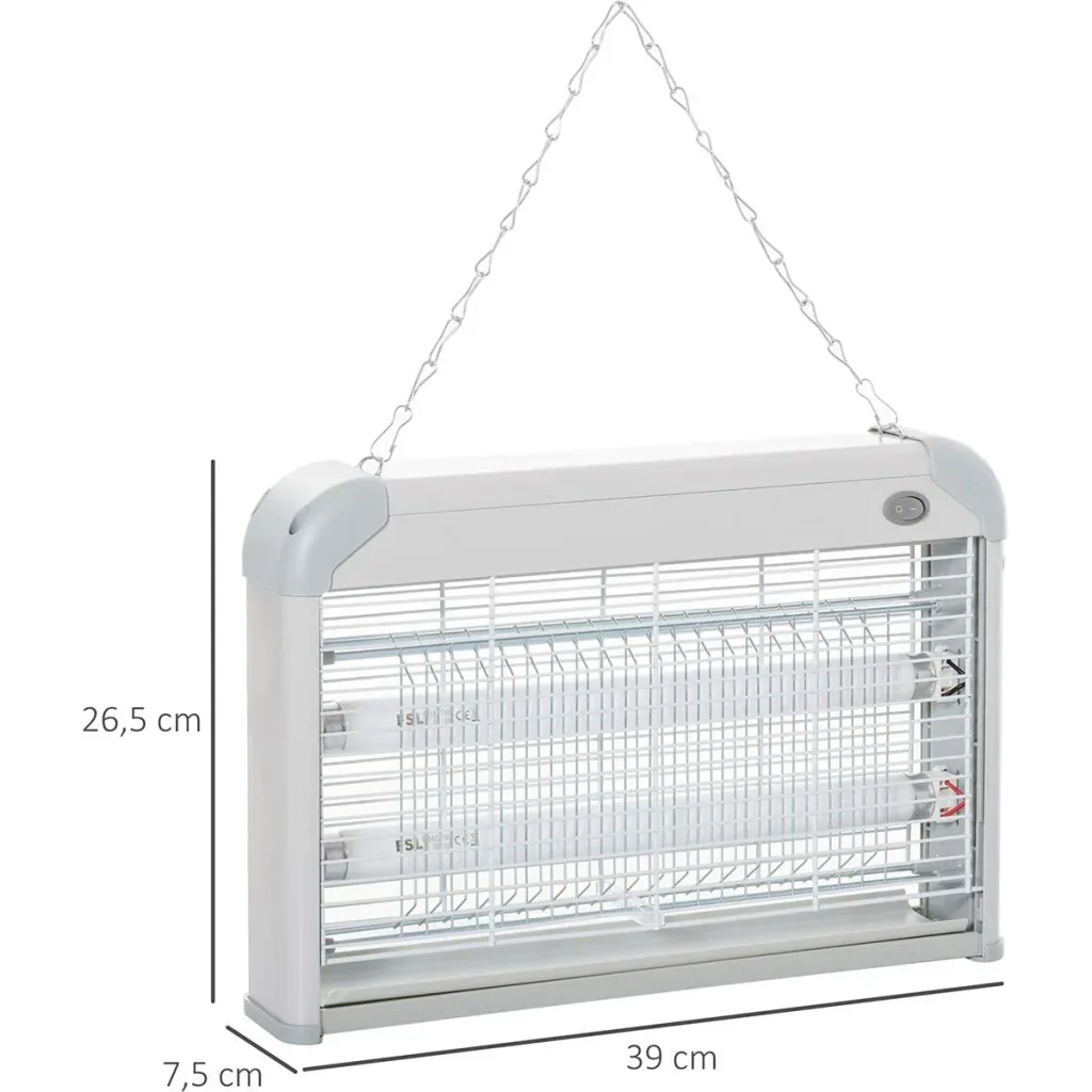 Insect trap 60 m² effective area white, grey
