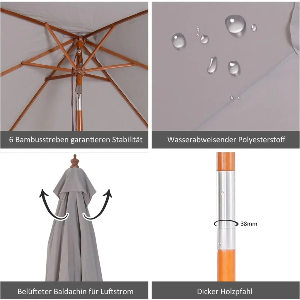 Foldable parasol