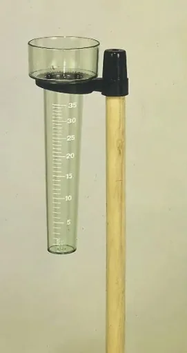 Rain gauge with holder
