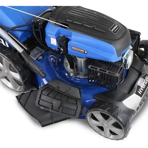 Self-propelled lawn mower with 173cc OHV four-stroke petrol engine including electric start 51cm