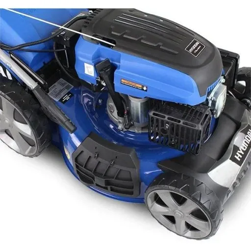 Self-propelled lawn mower with 173cc OHV four-stroke petrol engine including electric start 51cm