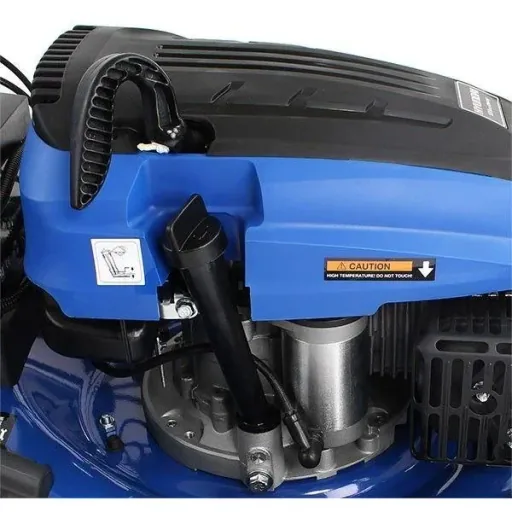 Self-propelled lawn mower with 173cc OHV four-stroke petrol engine including electric start 51cm