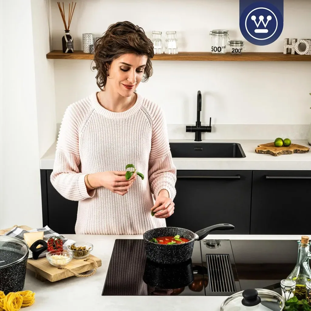 Cooking pot Ø20 cm Black Marble