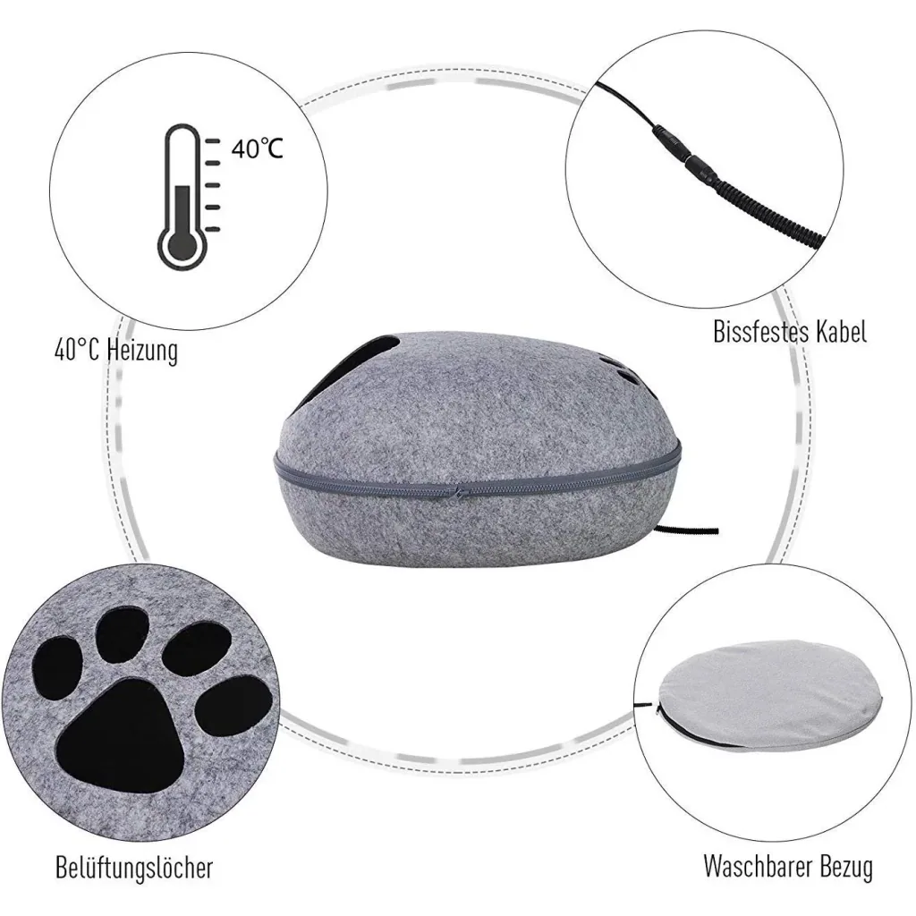 Cat cave with heating function