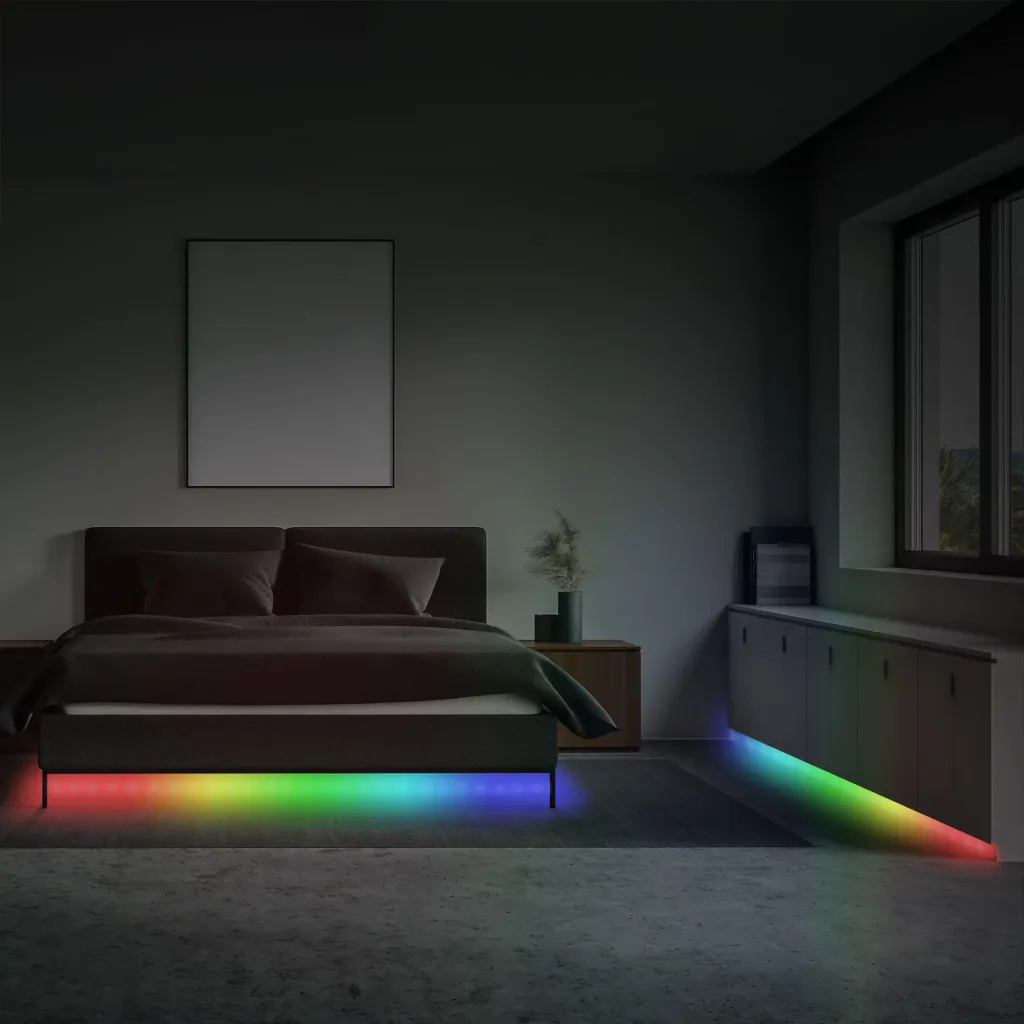 MAGIC RGB LED flex strip, 3m, music sensor, 90 RGB LEDs, 12W, remote control