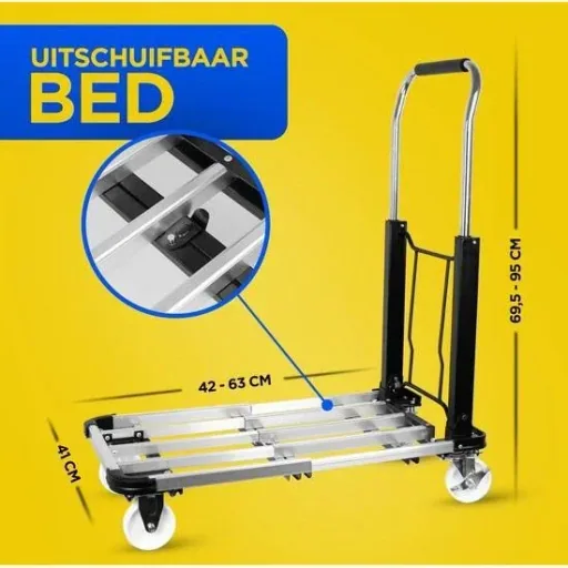 Trolley / Folding platform trolley - 71 x 41 x 94.5 cm - Load capacity up to 150 kg