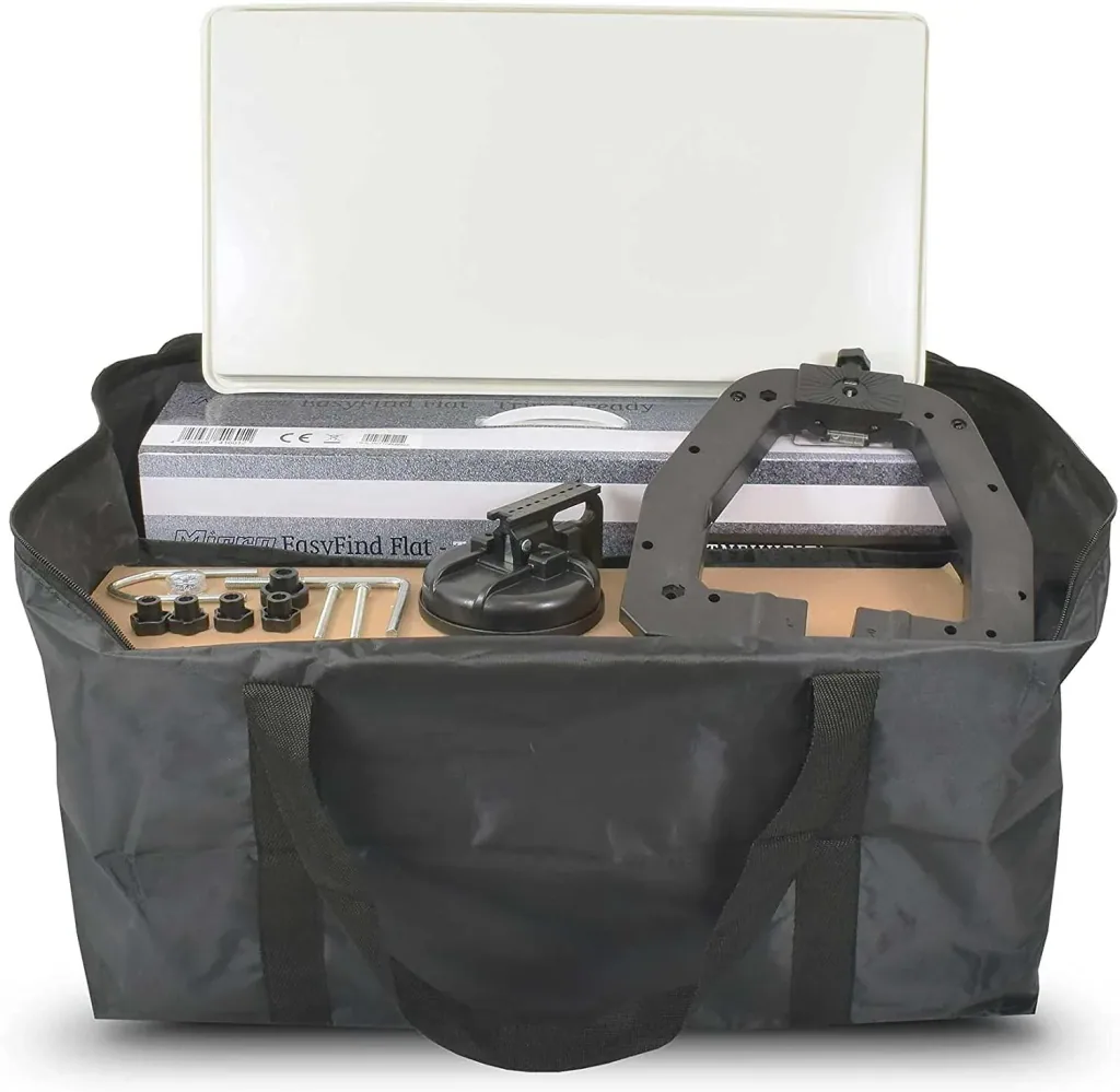 SAT flat antenna Traveller-Kit II with Easyfind 2 technology