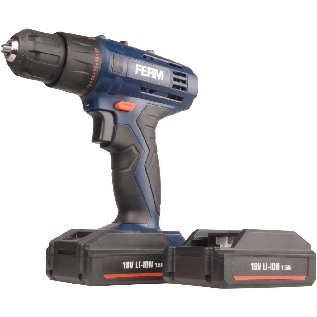 CDM1120 Cordless Drill Driver - with 2x 18V Li-Ion - 1.5Ah - Battery Quick Charger