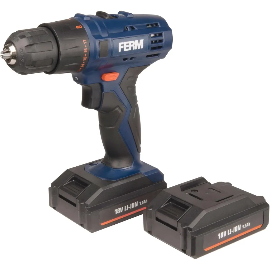 CDM1120 Cordless Drill Driver - with 2x 18V Li-Ion - 1.5Ah - Battery Quick Charger