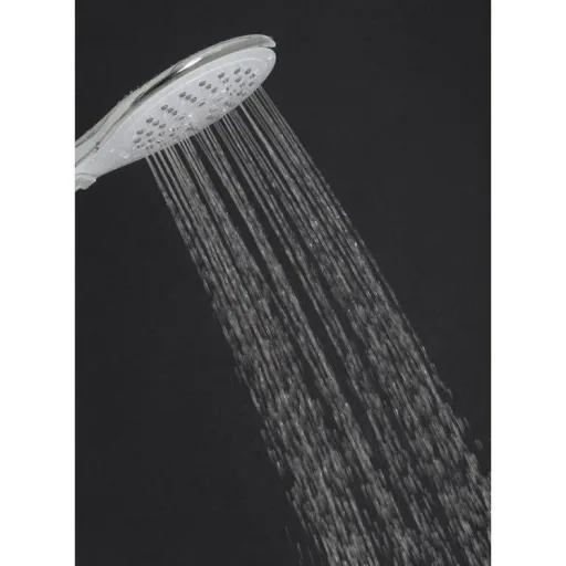 XL shower set with rain shower and hand shower - round - 3 functions