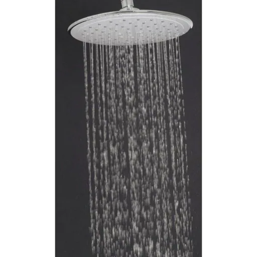XL shower set with rain shower and hand shower - round - 3 functions