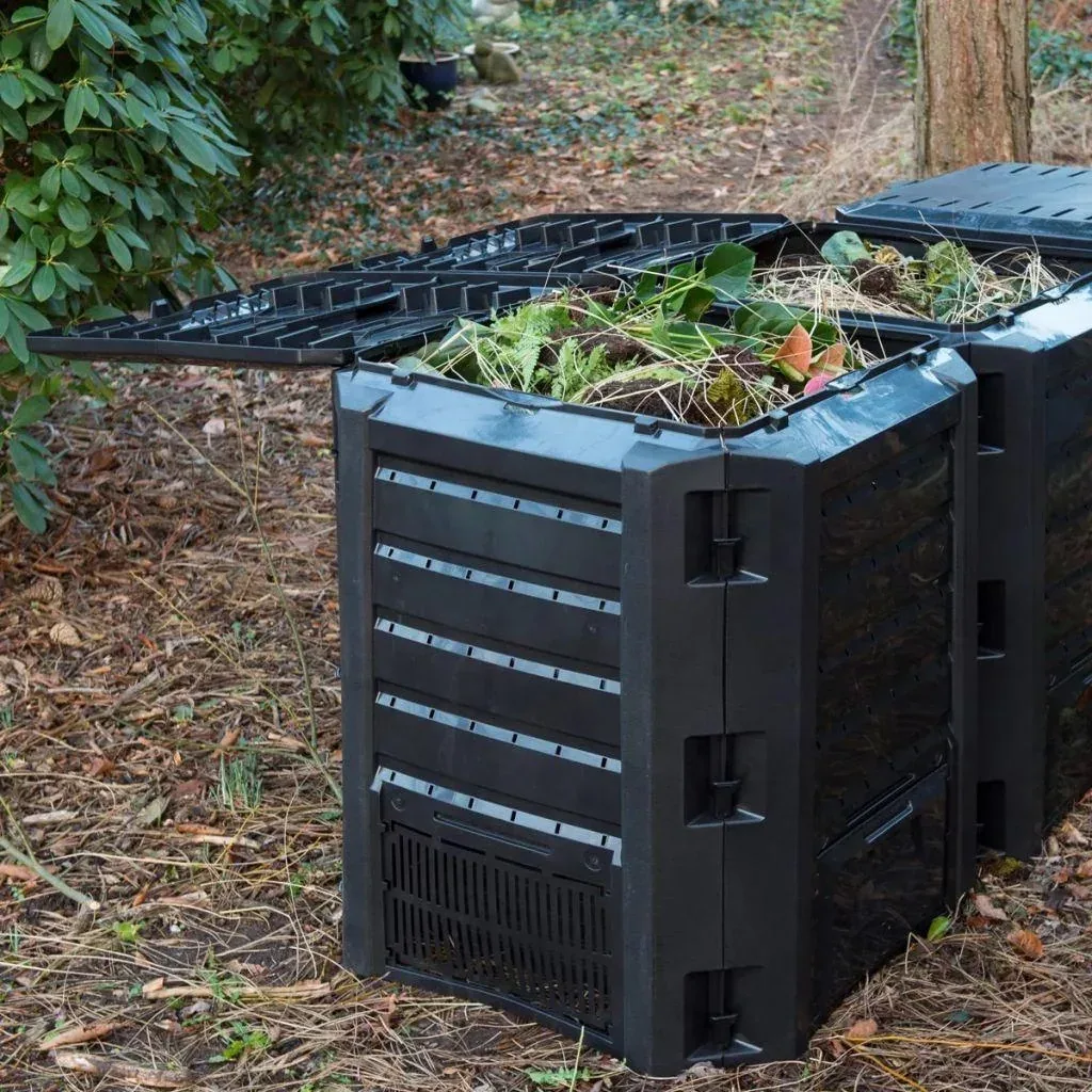 Natural compost bin black 1200 L