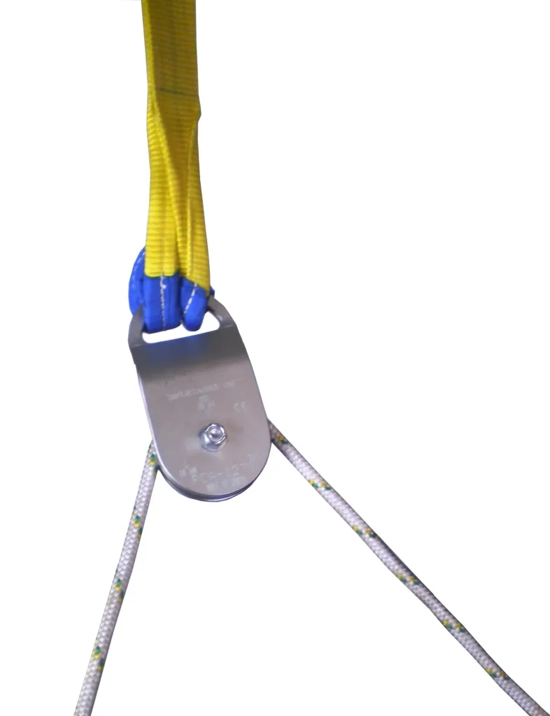 Self-releasing pulley, 1 pulley