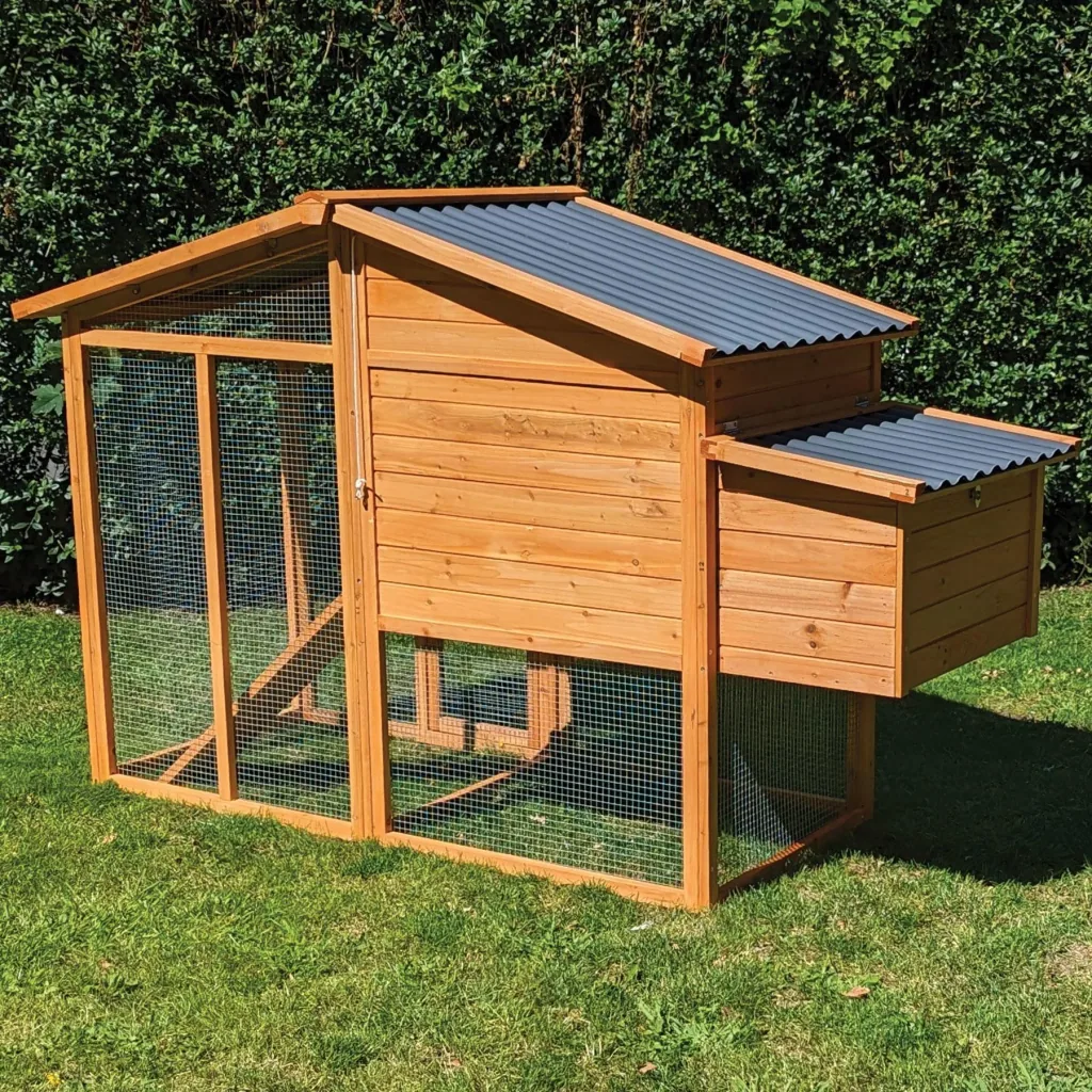 Chicken coop Liese, 188 x 70 x 117 cm