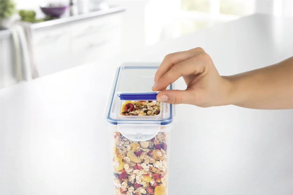 Klick-it 8-piece food storage containers, blue