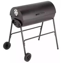 BBQ XL charcoal grill - cylindrical shape - grill area (LxW) 71 x 35 cm - black
