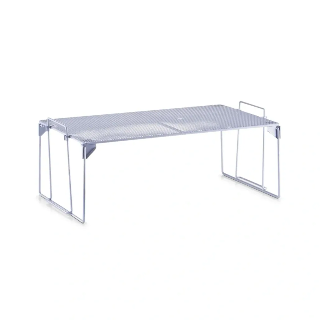 Universal shelf, stackable, mesh