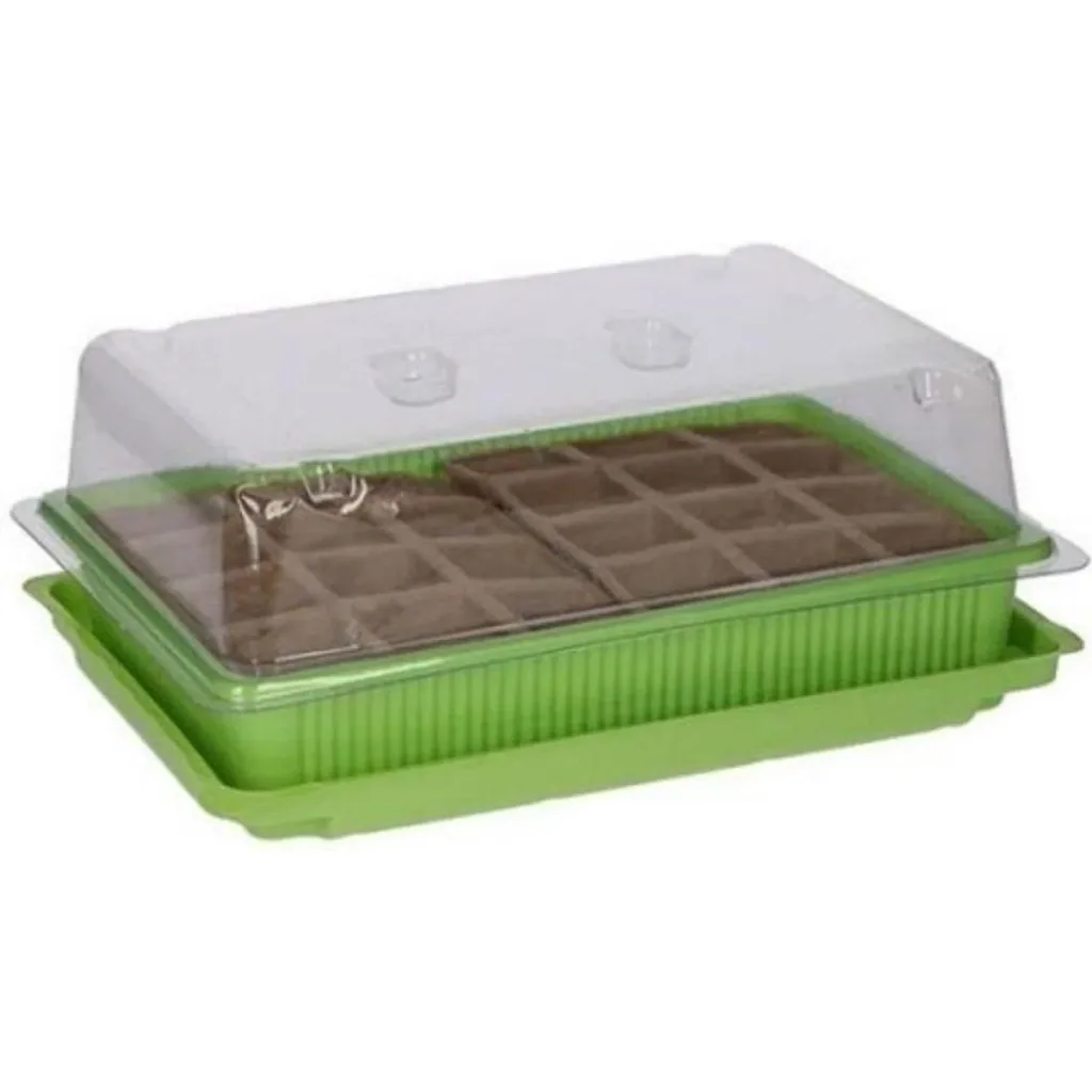 Seedling and cultivation box 24 pots with lid - Vegetable garden - Flowers