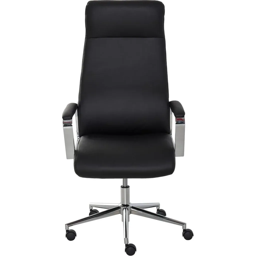 Office chair ergonomically shaped black