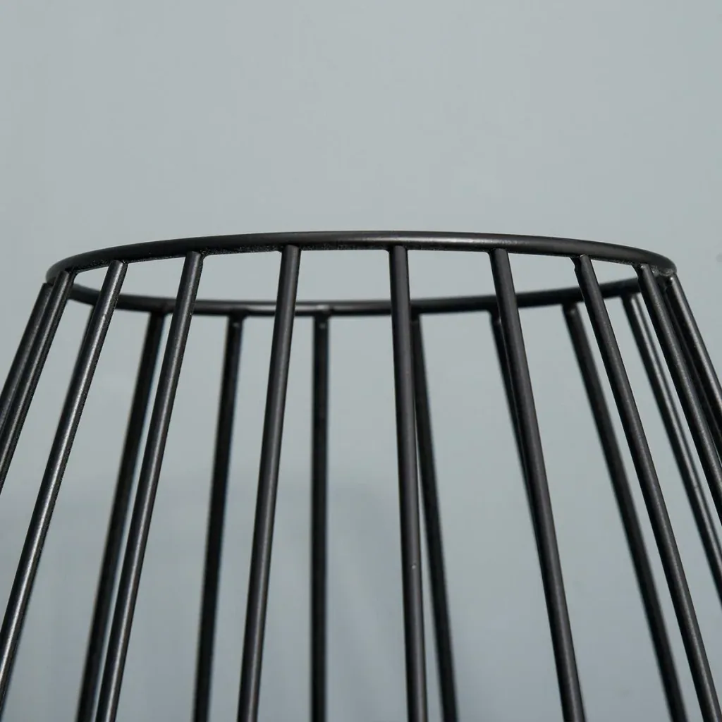 Floor lamp in retro industrial style black