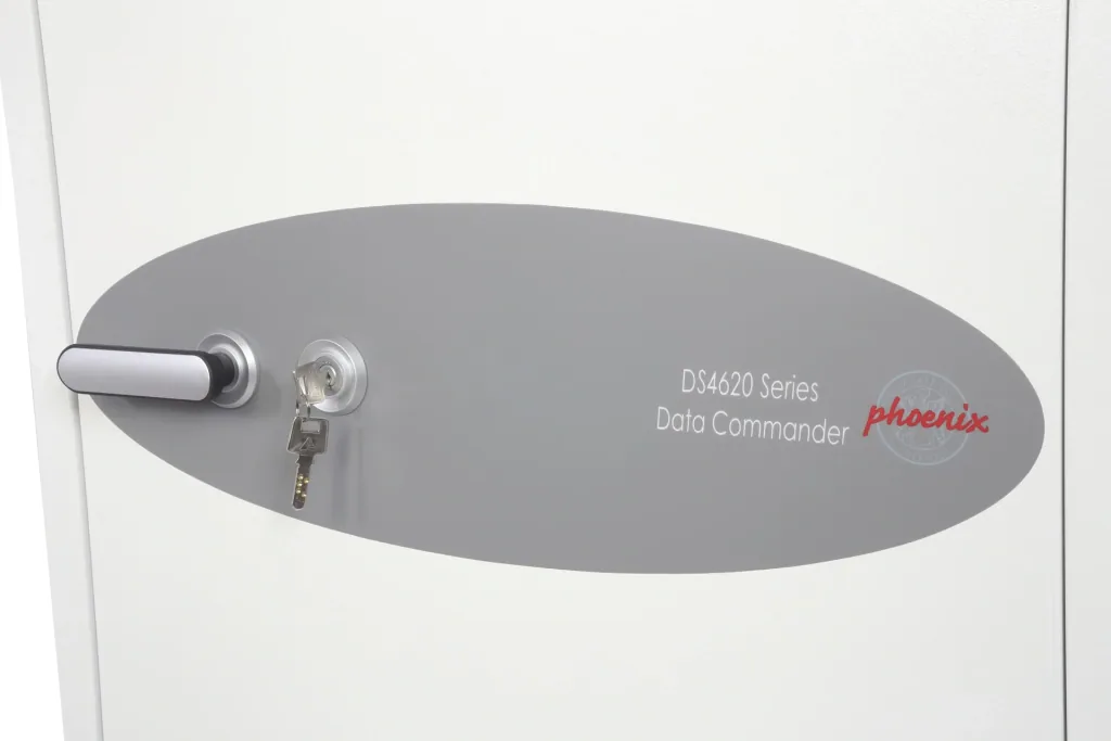 Data Commander data protection safe, external dimensions 1685 x 690 x 720 mm, with key lock
