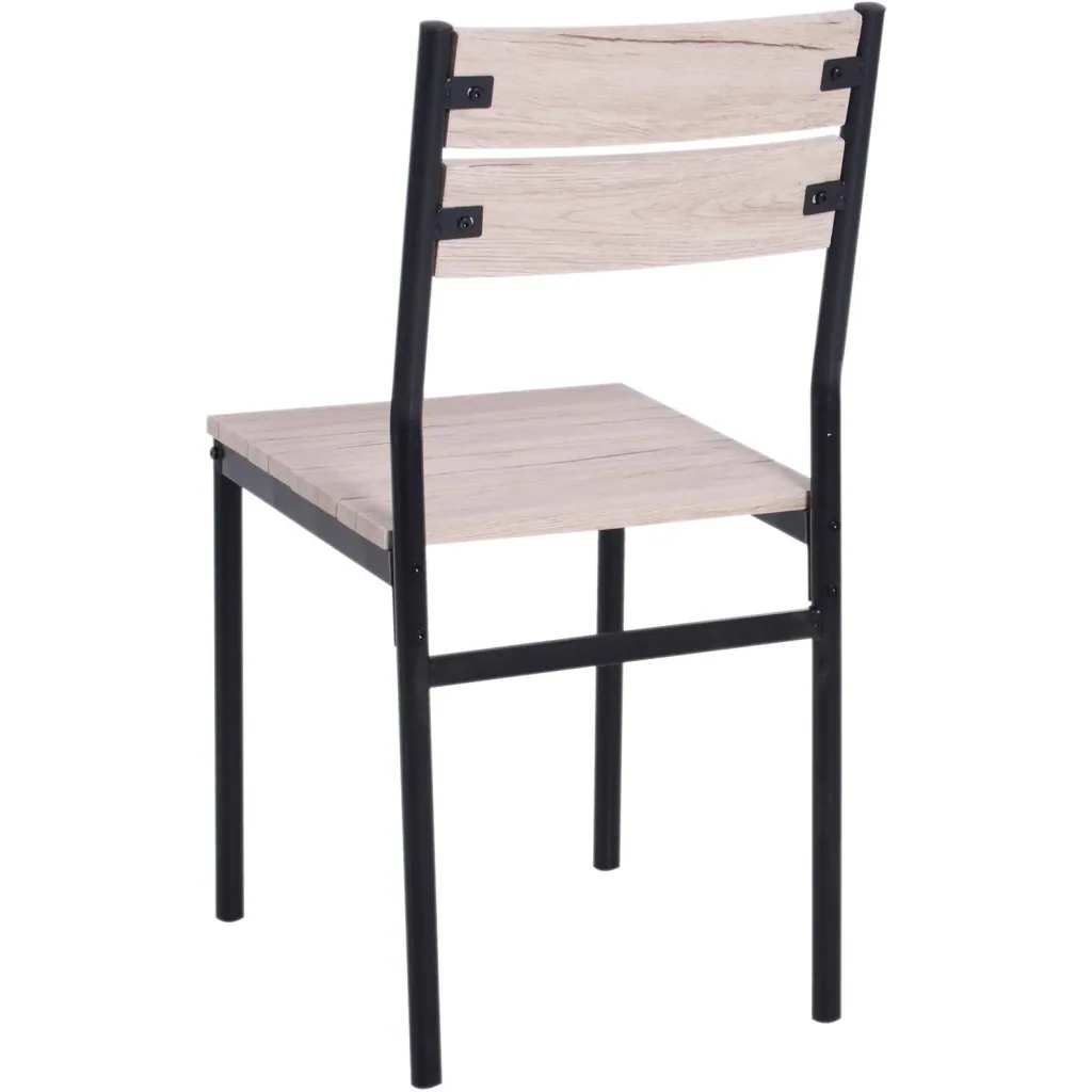3-piece dining set seating group dining table set wooden table with 1 table + 2 chairs