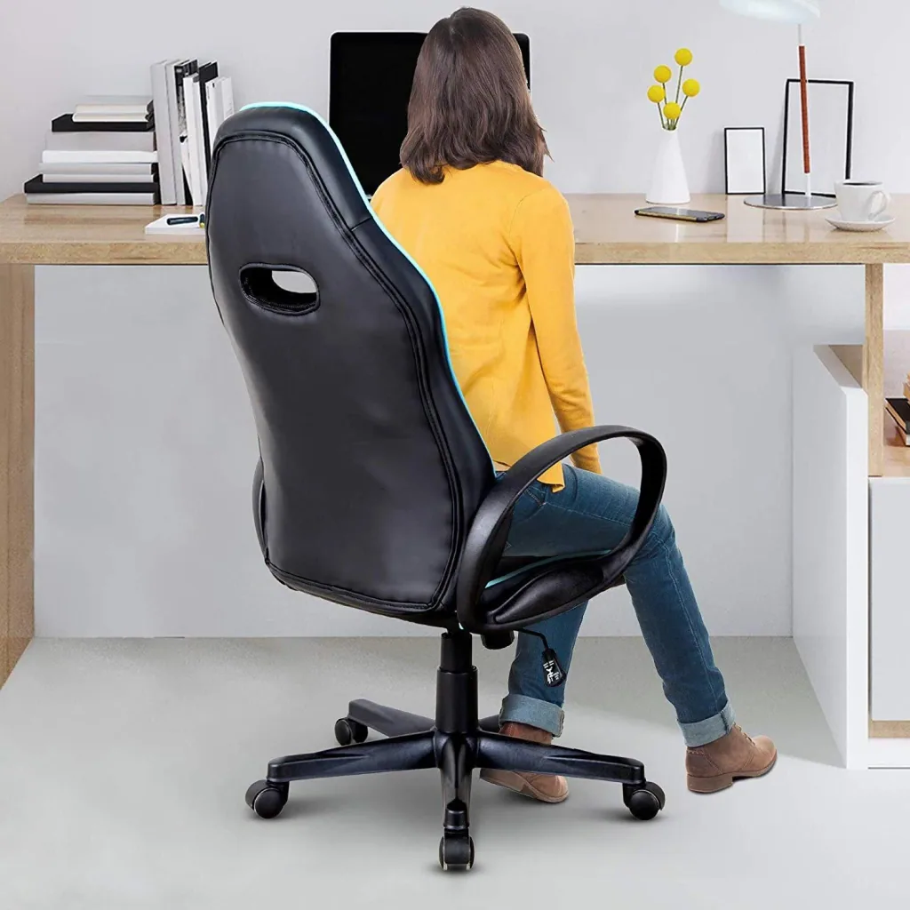 Gaming chair with rocking function