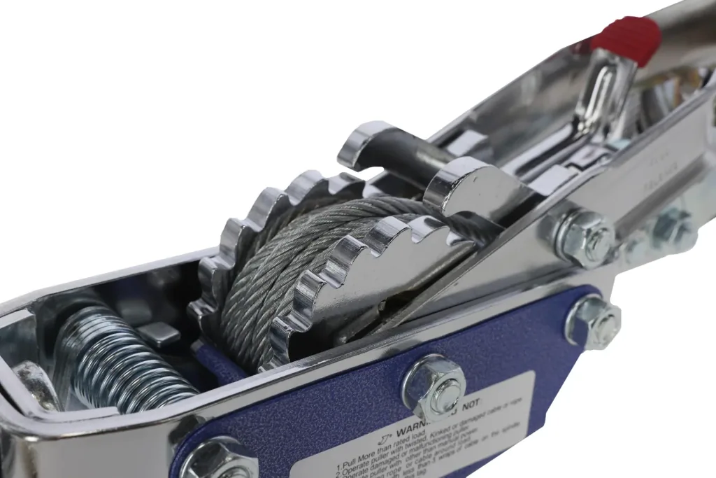 Cable hoist with ratchet 4 tons