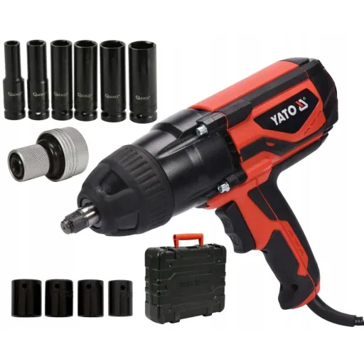Electric impact wrench - 1020W - 600Nm - 230V WITH additional inserts