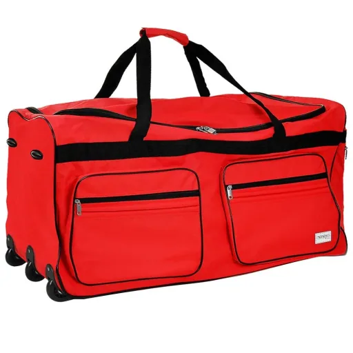 XXL travel bag with trolley function red 160 L