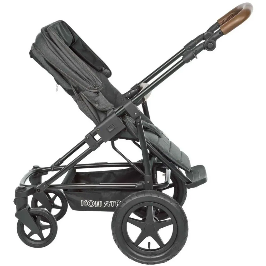 Koelstra Stroller WITH Carrycot - Binque Daily Combi Stroller - Black