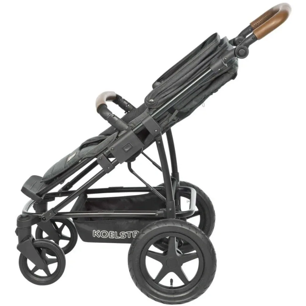 Koelstra Stroller WITH Carrycot - Binque Daily Combi Stroller - Black