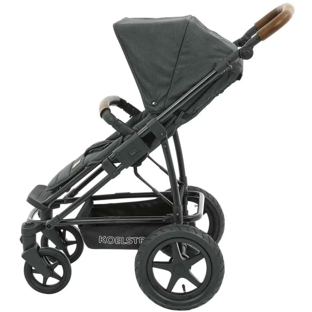 Koelstra Stroller WITH Carrycot - Binque Daily Combi Stroller - Black