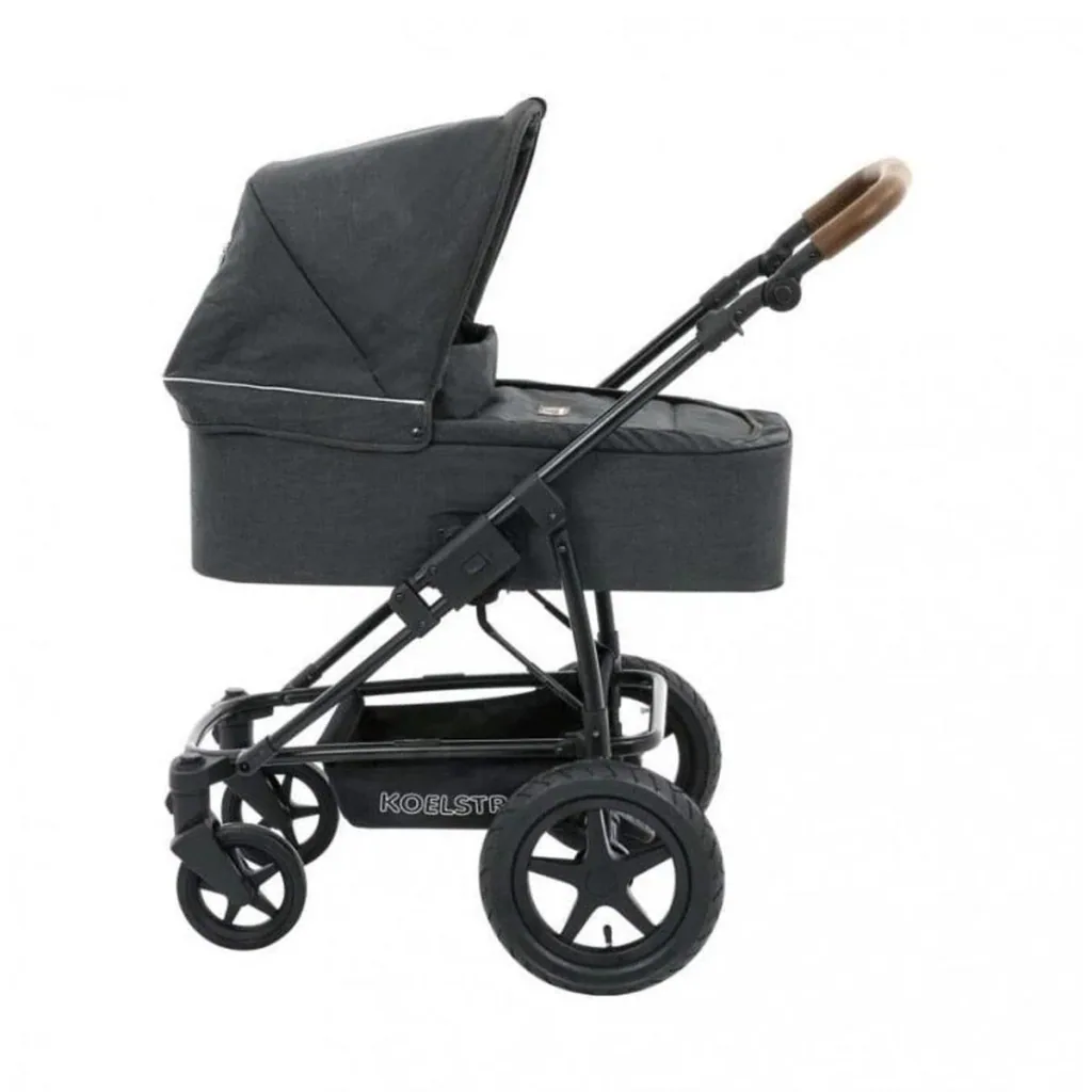 Koelstra Stroller WITH Carrycot - Binque Daily Combi Stroller - Black