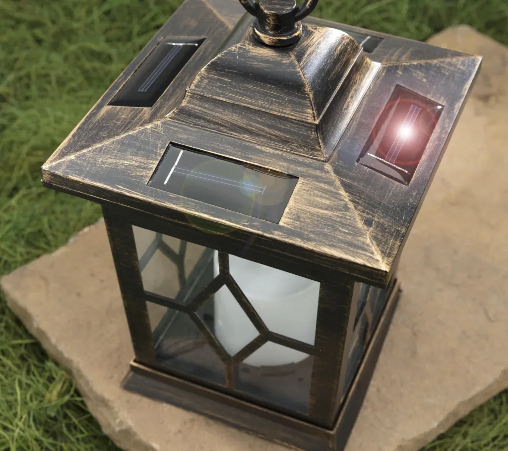 Antique solar LED lantern