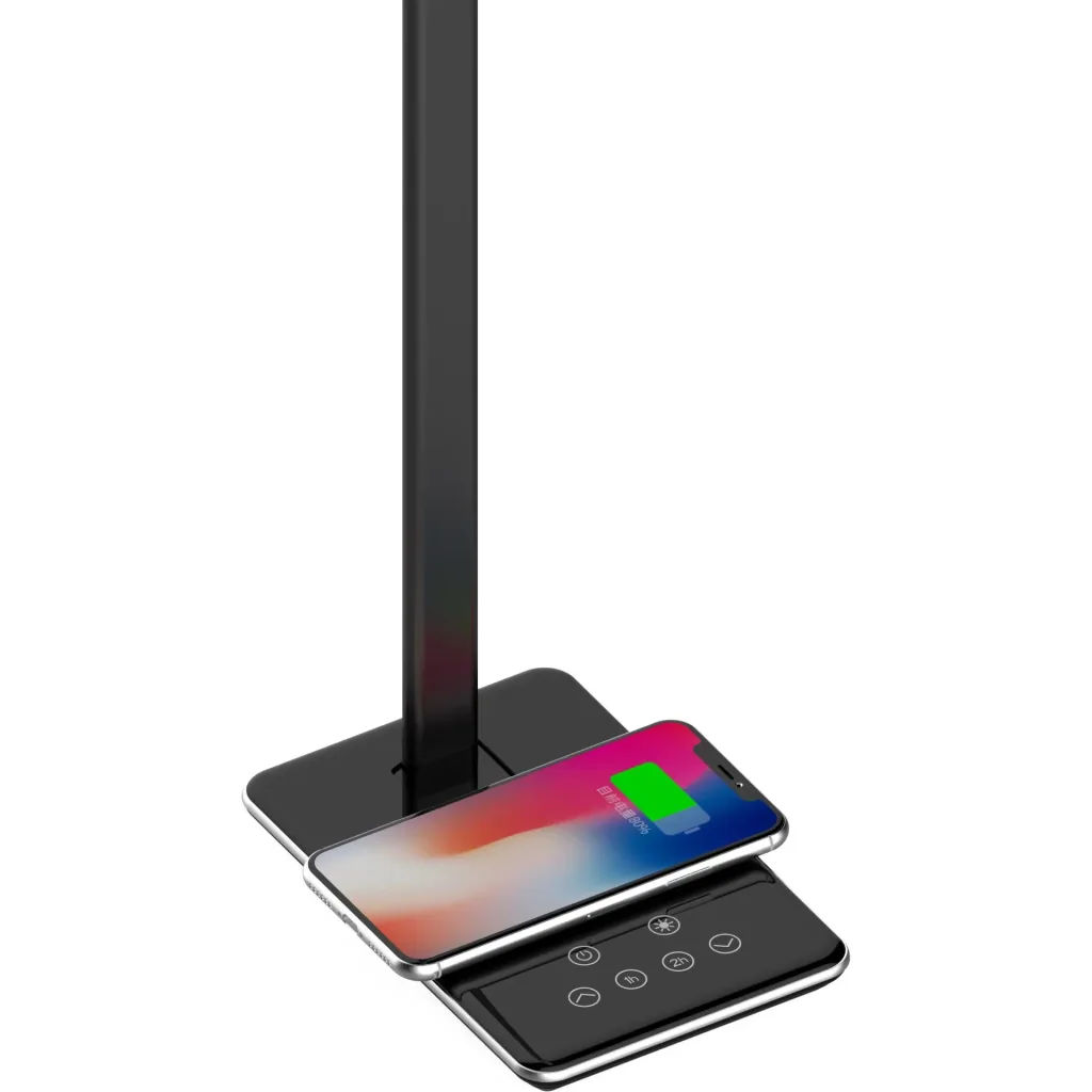 VT-7405 Table Lamp / Desk Lamp with Wireless QI Charger - Black