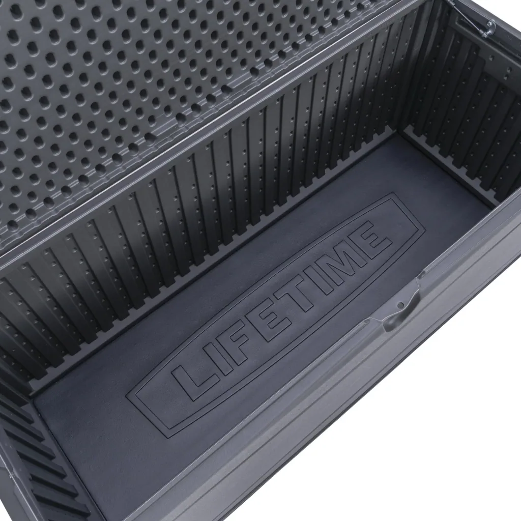 Kussenbox 495 L grijs 152.5×61×67 cm – weerbestendige opbergbox van HDPE