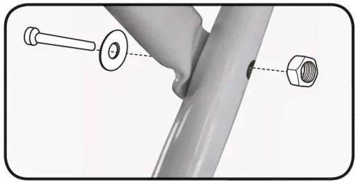 Safety ladder, 4-step