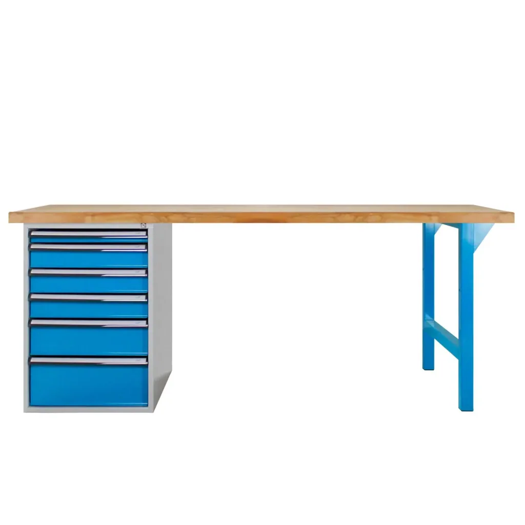 Workbench 2000 with drawer box, 6 drawers