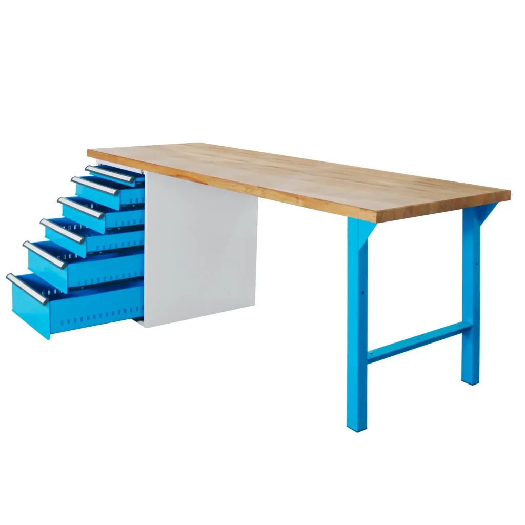 Workbench 2000 with drawer box, 6 drawers