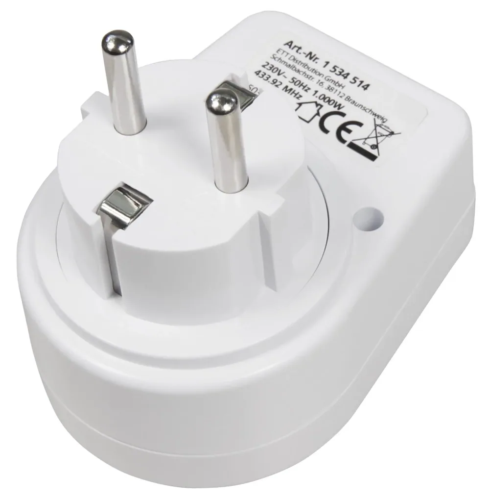 Set of 3 wireless sockets with remote control