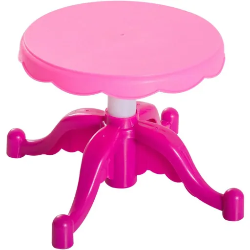 Children's dressing table with piano pink