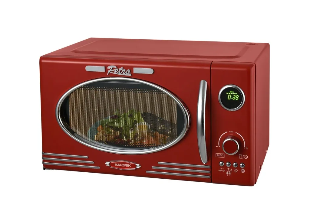 Microwave Retro, rot, 23 L, 1900 W, TKG MW 2500