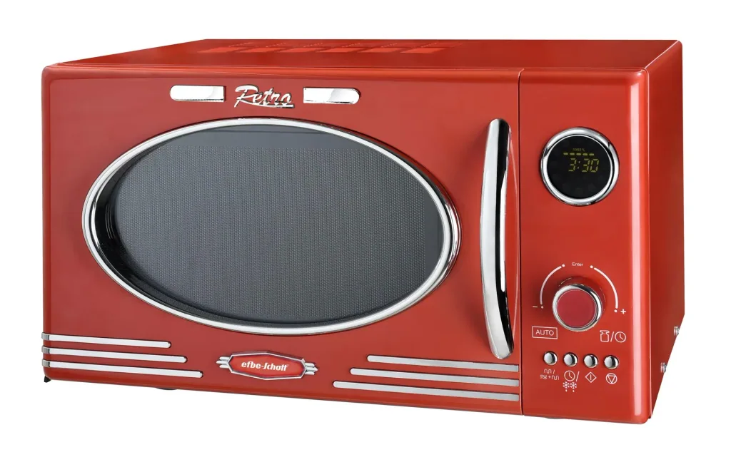 Microwave Retro, rot, 23 L, 1900 W, TKG MW 2500